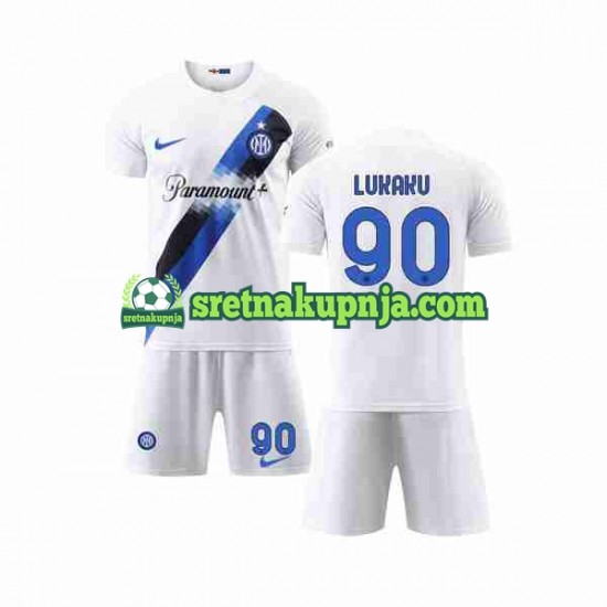 Dječja Gostujući Away Dresova Inter Milan Lukaku 90 2023-2024 Kratkih Rukava