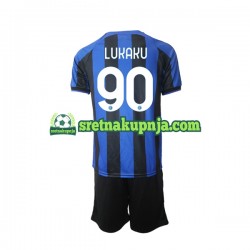 Dječja Domaći Home Dresova Inter Milan Romelu Lukaku 90 2022-2023 Kratkih Rukava