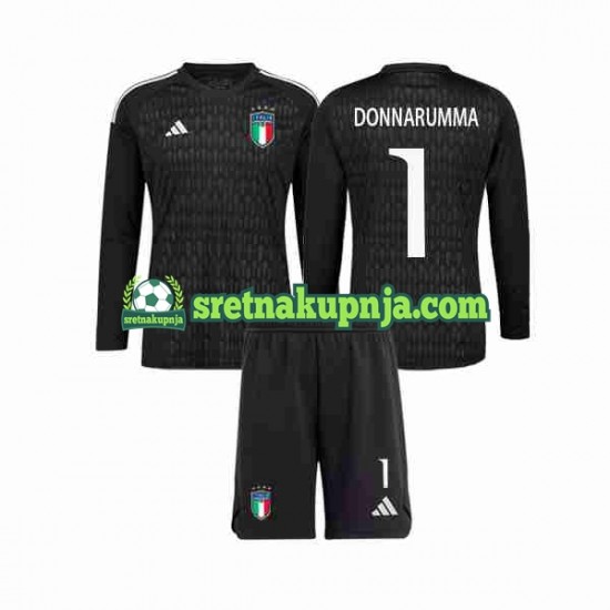 Dječja Gostujući Away Golmanski Dresova Italija Donnarumma 1 2023 Dugim Rukavima