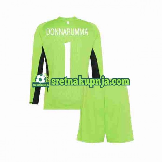 Dječja Domaći Home Golmanski Dresova Italija Donnarumma 1 2023 Dugim Rukavima