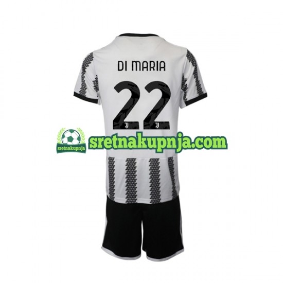Dječja Domaći Home Dresova Juventus Di Maria 22 2022-2023 Kratkih Rukava