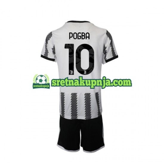 Dječja Domaći Home Dresova Juventus Pogba 10 2022-2023 Kratkih Rukava