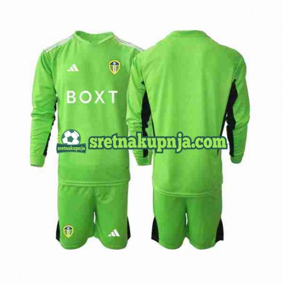 Dječja Domaći Home Golmanski Dresova Leeds United 2023-2024 Dugim Rukavima