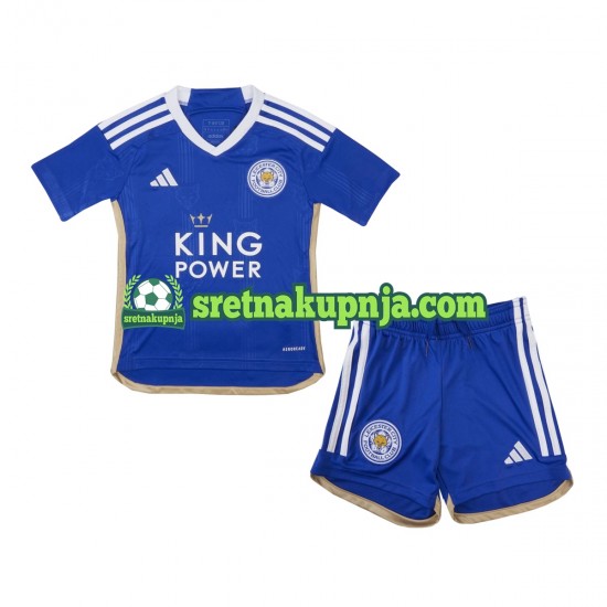 Dječja Domaći Home Dresova Leicester City 2023-2024 Kratkih Rukava