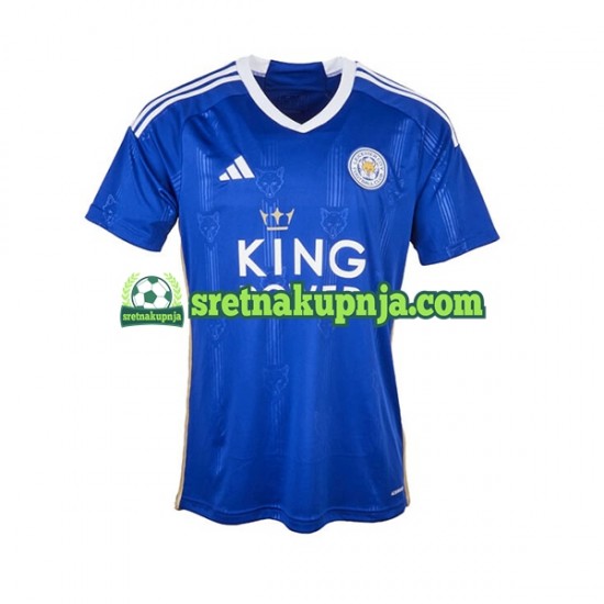 Muškarci Domaći Home Dresova Leicester City 2023-2024 Kratkih Rukava