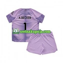 Dječja Domaći Home Golmanski Dresova Liverpool Alisson Becker 1 2022-2023 Kratkih Rukava