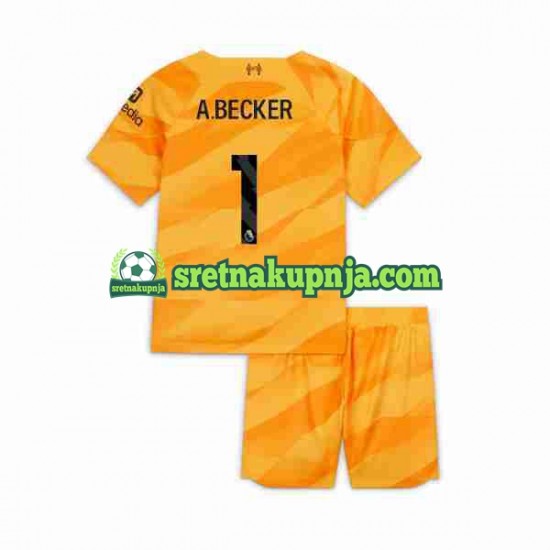 Dječja Treći Golmanski Dresova Liverpool A Becker 1 2023-2024 Kratkih Rukava