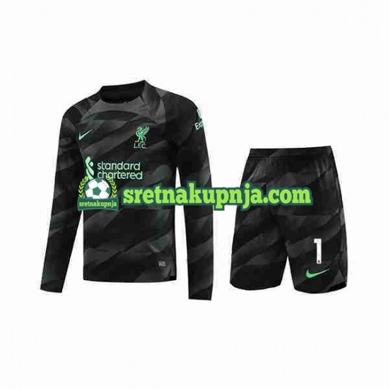 Dječja Gostujući Away Golmanski Dresova Liverpool A.Becker 1 2023-2024 Dugim Rukavima