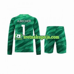 Dječja Domaći Home Golmanski Dresova Liverpool A.Becker 1 2023-2024 Dugim Rukavima