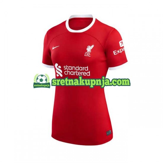 Žene Domaći Home Dresova Liverpool 2023-2024 Kratkih Rukava