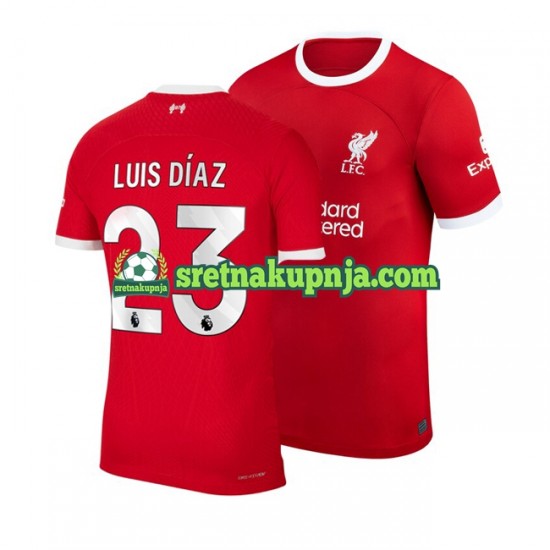 Muškarci Domaći Home Dresova Liverpool Luis Diaz 23 2023-2024 Kratkih Rukava