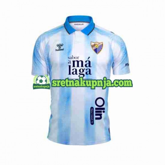 Muškarci Domaći Home Dresova Málaga CF 2023-2024 Kratkih Rukava