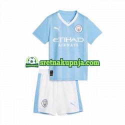 Dječja Domaći Home Dresova Manchester City 2023-2024 Kratkih Rukava