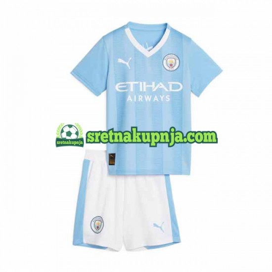 Dječja Domaći Home Dresova Manchester City 2023-2024 Kratkih Rukava