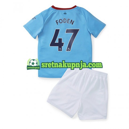Dječja Domaći Home Dresova Manchester City Foden 47 2022-2023 Kratkih Rukava