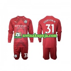 Dječja Domaći Home Golmanski Dresova Manchester City Ederson M 31 2022-2023 Dugim Rukavima