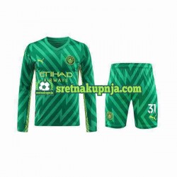 Dječja Domaći Home Golmanski Dresova Manchester City Ederson Moraes 31 2023-2024 Dugim Rukavima