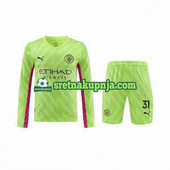 Dječja Treći Golmanski Dresova Manchester City Ederson Moraes 31 2023-2024 Dugim Rukavima