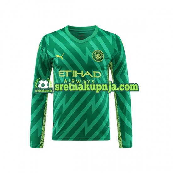 Muškarci Domaći Home Golmanski Dresova Manchester City 2023-2024 Dugim Rukavima