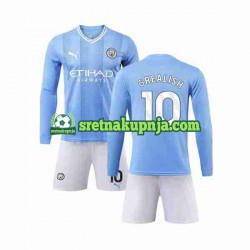 Dječja Domaći Home Dresova Manchester City Grealish 10 2023-2024 Dugim Rukavima