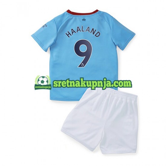 Dječja Domaći Home Dresova Manchester City Haaland 9 2022-2023 Kratkih Rukava