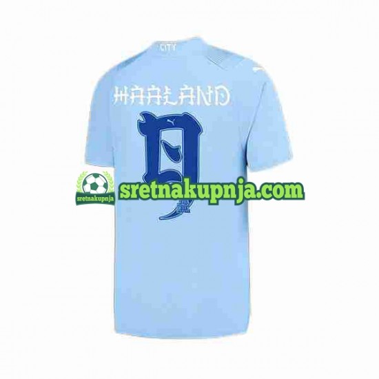Muškarci Domaći Home Dresova Japan Manchester City Haaland 9 ese Tour Printing 2023-2024 Kratkih Rukava