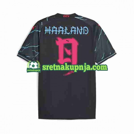 Muškarci Treći Dresova Japan Manchester City Haaland 9 ese Tour Printing 2023-2024 Kratkih Rukava