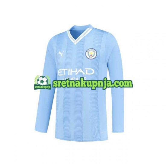 Muškarci Domaći Home Dresova Manchester City 2023-2024 Dugim Rukavima