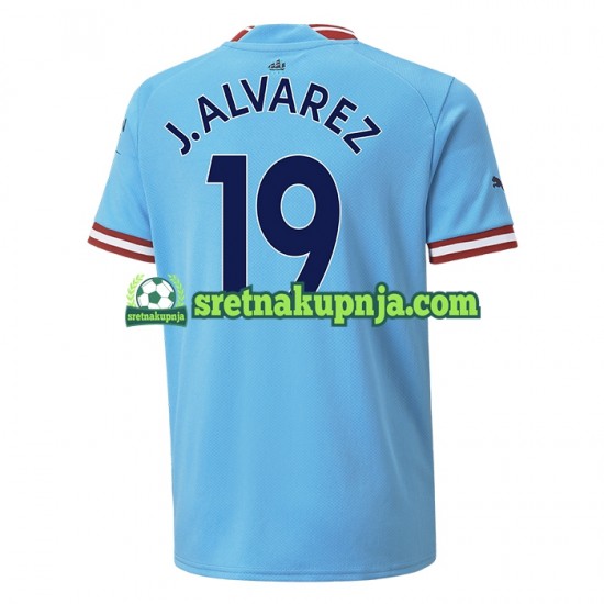 Muškarci Domaći Home Dresova Manchester City J. ALVAREZ 19 2022-2023 Kratkih Rukava