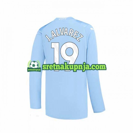 Muškarci Domaći Home Dresova Manchester City J. ALVAREZ 19 2023-2024 Dugim Rukavima