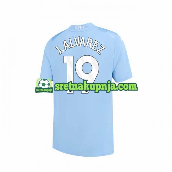 Muškarci Domaći Home Dresova Manchester City J. ALVAREZ 19 2023-2024 Kratkih Rukava