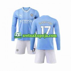 Dječja Domaći Home Dresova Manchester City Kevin De Bruyne 17 2023-2024 Dugim Rukavima