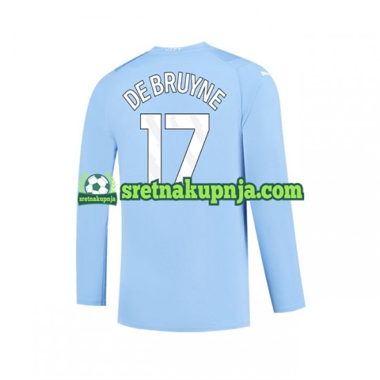 Muškarci Domaći Home Dresova Manchester City Kevin De Bruyne 17 2023-2024 Dugim Rukavima