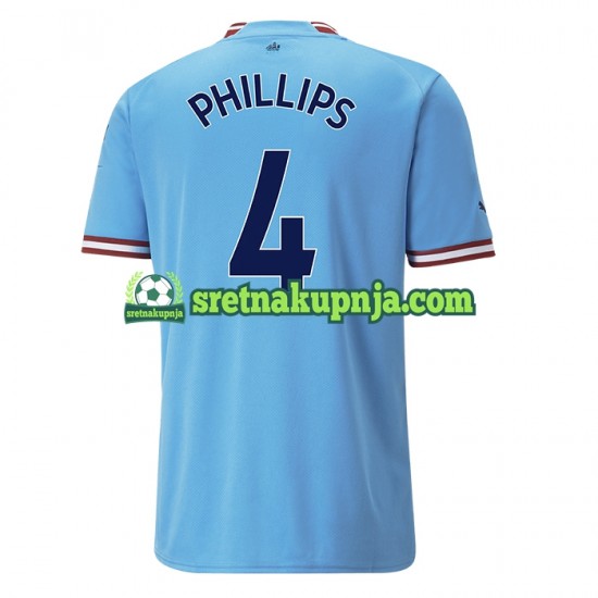 Muškarci Domaći Home Dresova Manchester City PHILLIPS 4 2022-2023 Kratkih Rukava