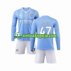 Dječja Domaći Home Dresova Manchester City Phil Foden 47 2023-2024 Dugim Rukavima