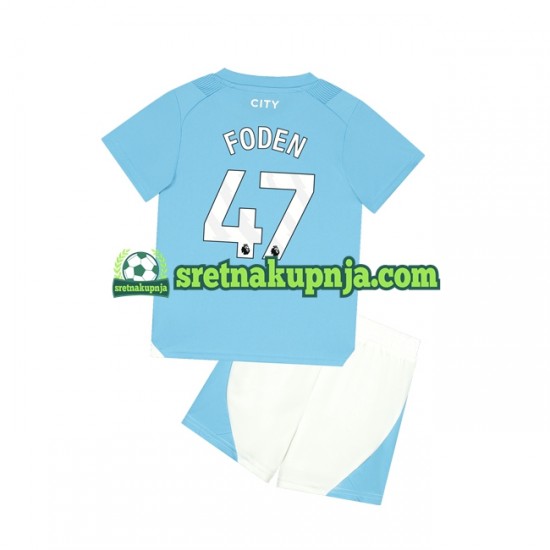 Dječja Domaći Home Dresova Manchester City Phil Foden 47 2023-2024 Kratkih Rukava