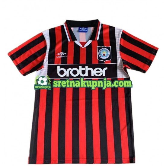 Muškarci Gostujući Away Dresova Manchester City Retro 1996 Kratkih Rukava