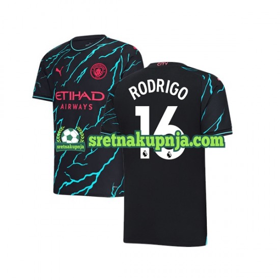 Muškarci Treći Dresova Manchester City Rodri Hernandez 16 2023-2024 Kratkih Rukava