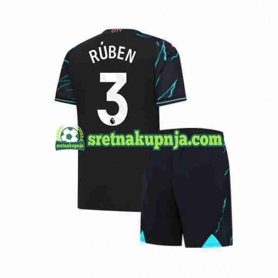 Dječja Treći Dresova Manchester City Ruben 3 2023-2024 Kratkih Rukava