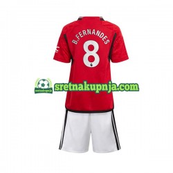 Dječja Domaći Home Dresova Manchester United B Fernandes 8 2023-2024 Kratkih Rukava