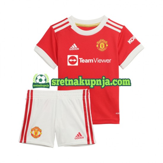 Dječja Domaći Home Dresova Manchester United 2021-2022 Kratkih Rukava