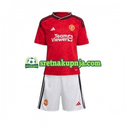 Dječja Domaći Home Dresova Manchester United 2023-2024 Kratkih Rukava