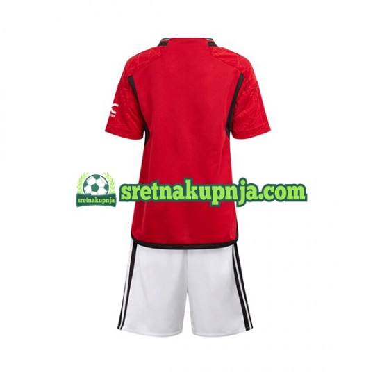 Dječja Domaći Home Dresova Manchester United 2023-2024 Kratkih Rukava