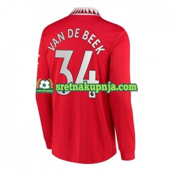 Muškarci Domaći Home Dresova Manchester United Donny van de Beek 34 2022-2023 Dugim Rukavima