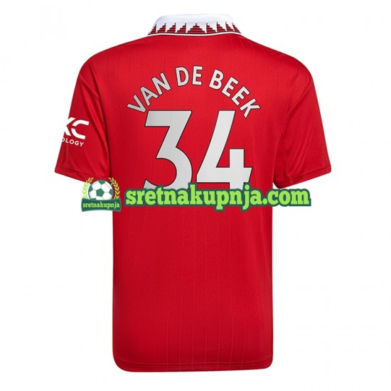 Muškarci Domaći Home Dresova Manchester United Donny van de Beek 34 2022-2023 Kratkih Rukava