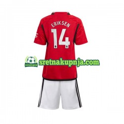 Dječja Domaći Home Dresova Manchester United Eriksen 14 2023-2024 Kratkih Rukava