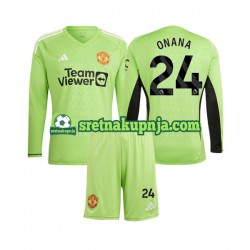 Dječja Domaći Home Golmanski Dresova Manchester United Andre Onana 24 2023-2024 Dugim Rukavima Dječja Domaći Home Golmanski Dresova Manchester United Andre Onana 24 2023-2024 Dugim Rukavima