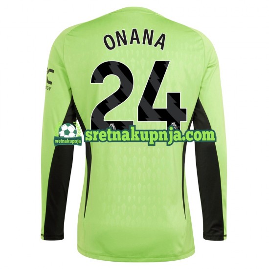 Muškarci Domaći Home Golmanski Dresova Manchester United Andre Onana 24 2023-2024 Dugim Rukavima