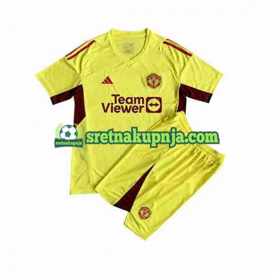 Dječja Gostujući Away Golmanski Dresova Manchester United 2023-2024 Kratkih Rukava