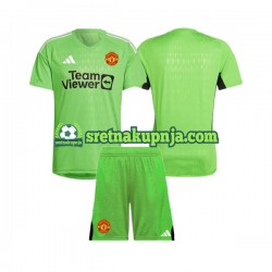 Dječja Domaći Home Golmanski Dresova Manchester United 2023-2024 Kratkih Rukava